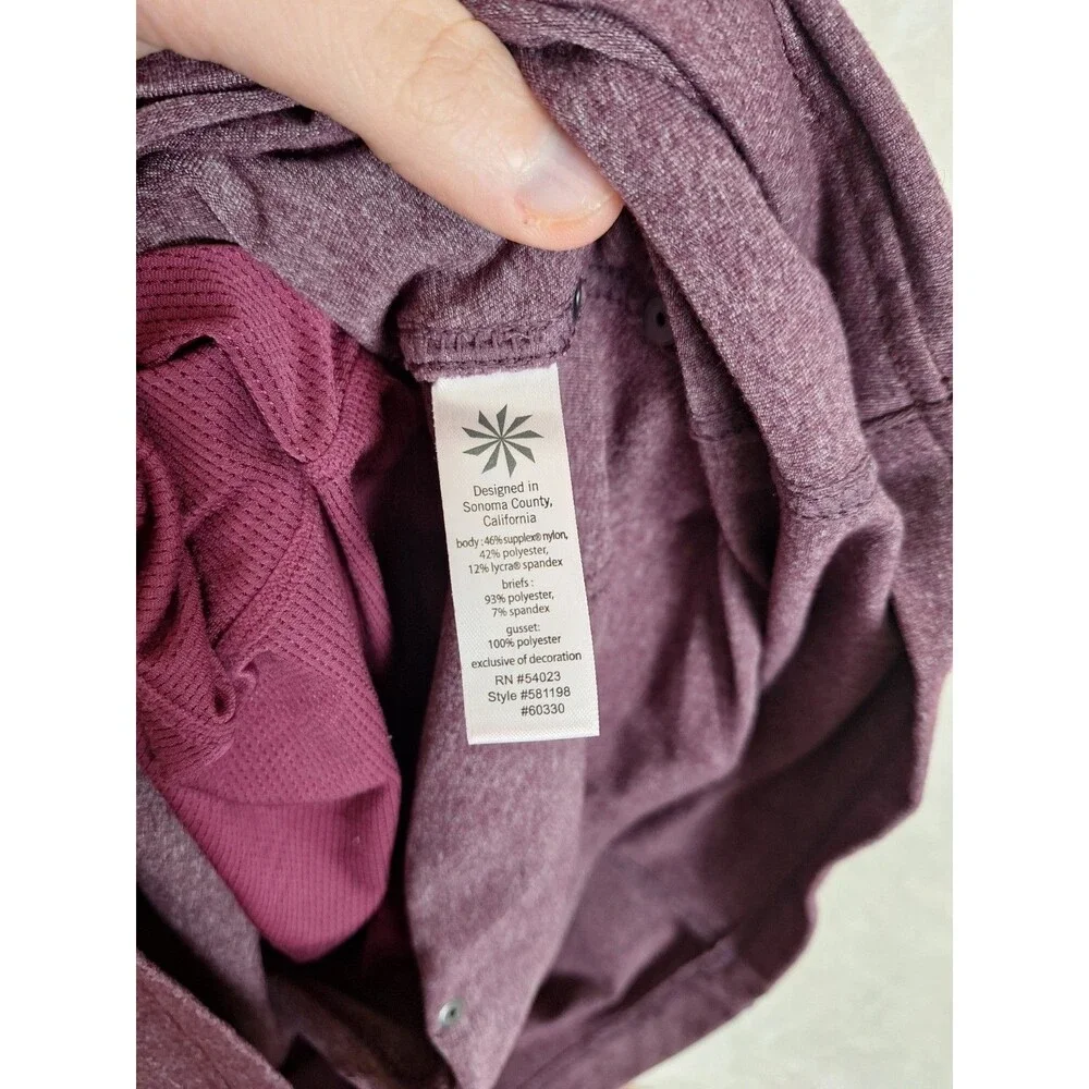 Athleta Bettona Knit Skort Women's Small Purple Stretch Mid Rise Pockets Hike
